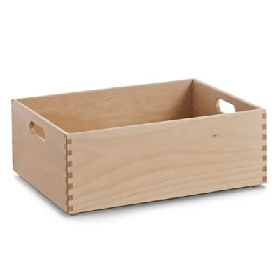 Afbeelding van Zeller 13308 multifunctionele kist. Beuken gelakt 40 x 30 15 cm