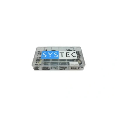 Afbeelding van SYSTEC assortimentsdoos spanbussen blank staal 18 maten DIN 1481 (418 delig)