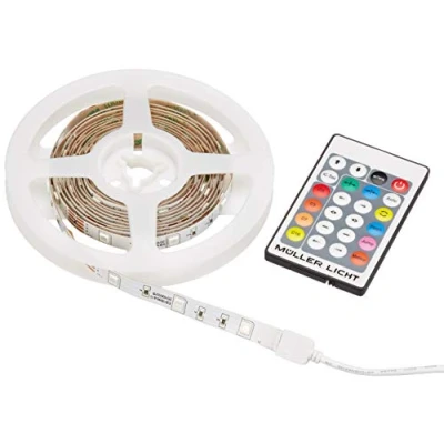 Afbeelding van LED strip complete set Müller Licht 20100325 Vermogen: 8 W RGB kWh/1000h