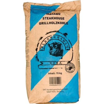 Afbeelding van Black Ranch Marabu Houtskool 15 Kg Zwart Aanmaken