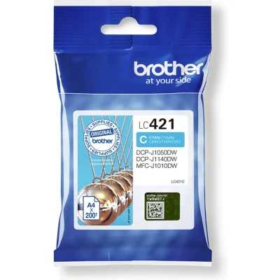 Afbeelding van Brother LC 421C Inktcartridge Cyaan