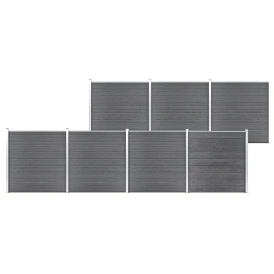 Afbeelding van Schutting 1218x186 cm HKC grijs