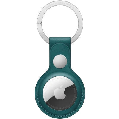 Afbeelding van Leather Key Ring voor de Apple AirTag Forest Green