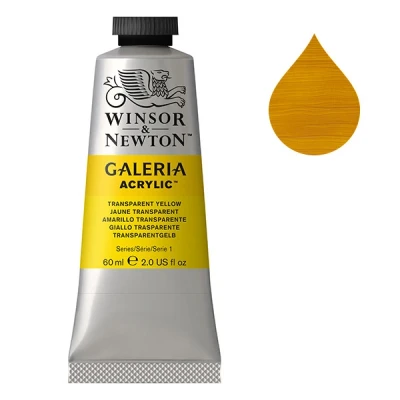 Image de Winsor &amp; Newton Galeria peinture acrylique (60 ml) 653 jaune transparent