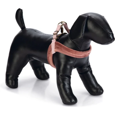 Afbeelding van Designed by Lotte Hondentuig Velura Fluweel Roze 46cm