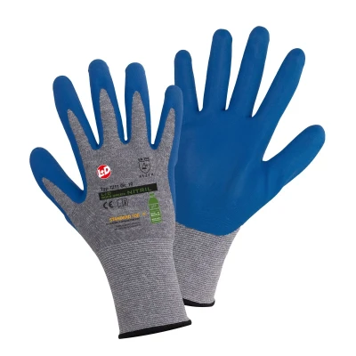 Afbeelding van L+D goes green 1211 8 Fijngebreide handschoenen Nitril Maat (handschoen): EN 388:2016+A1:2018, 21420:2020 1 paar