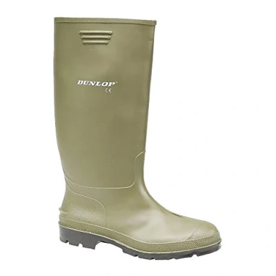 Image de Dunlop Bottes en Caoutchouc Imperméables Hommes, Vert Green, 44 EU