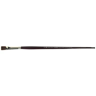 Afbeelding van Winsor &amp; Newton Galeria Acrylverf Penseel korte platte vorm lange steel No. 12 kwast 12mm