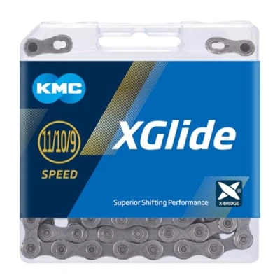 Afbeelding van Kmc X glide Ept Cues Ketting Zilver 118 Links / 11s
