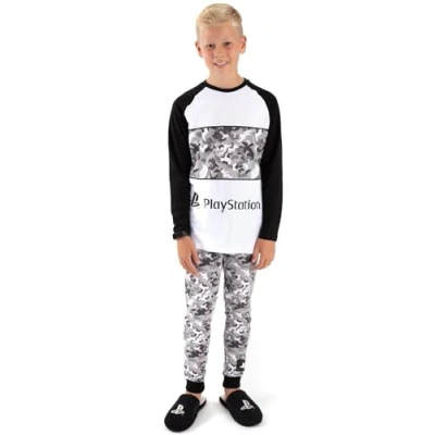 Afbeelding van PlayStation Pajamas Game Camo PJS Opties lang of kort, Lange pijpen