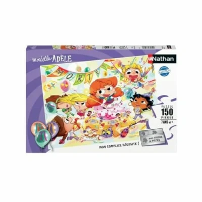 Afbeelding van Puzzel Nathan Mortel Anniversaire Mortelle Adèle 150 Onderdelen
