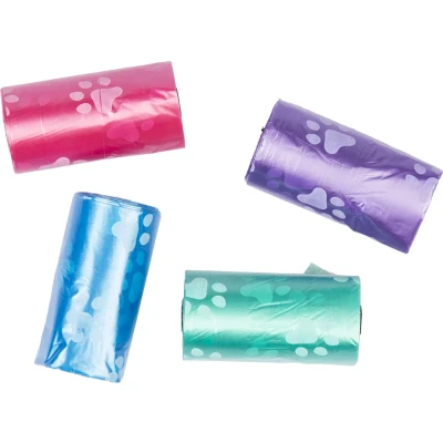 Afbeelding van Duvoplus Hondenpoepzakje Hond Poepzakjes Classic Colour Pootjes 4x20st Meerkleurig 4st