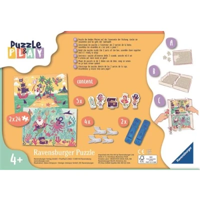 Image de Set de 2 puzzles Ravensburger La chasse au trésor des pirates 24 pièces
