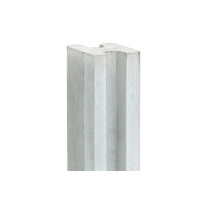 Afbeelding van Betonnen Sleufpaal Wit/grijs 11.5x11.5x316cm