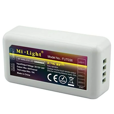 Afbeelding van LIGHTEU, Milight Miboxer 2.4GHz LED controller enkele kleur afstandsbediening WiFi variabele helderheid, fut036