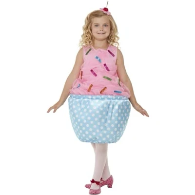 Afbeelding van Smiffys Kinder Kostuum Kids tm 6 jaar Cupcake Roze
