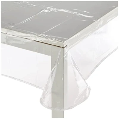 Image de Nappe plastique transparente carrée 180 x cm