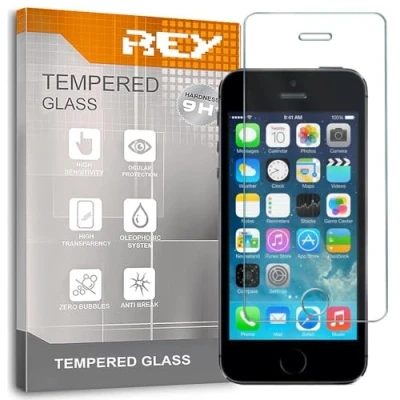 Afbeelding van ELECTRÓNICA REY Gehard glas voor iPhone 5/5S/5C/SE, hoogwaardige displaybeschermfolie