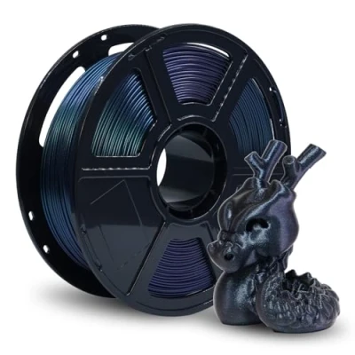 Afbeelding van Flashforge PETG filament 1,75 mm, 1 kg, zeer sterk voor 3D printers, perfect buiten en langdurig gebruik, verbrand titanium