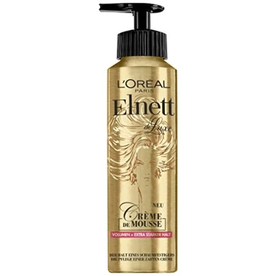 Image de l’oréalparis Elnett Mousse coiffante volume et tenue extra forte, protection thermique &amp; coiffage, 1 x 200 ml