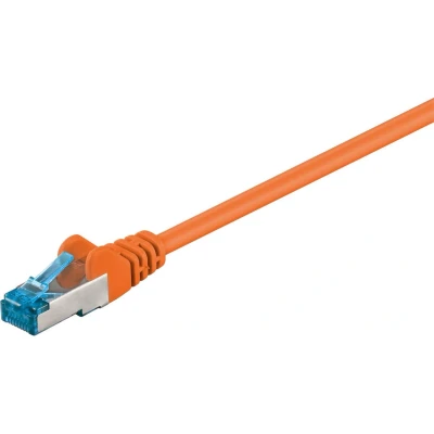 Afbeelding van S/FTP CAT6a 10 Gigabit netwerkkabel / oranje LSZH 30 meter