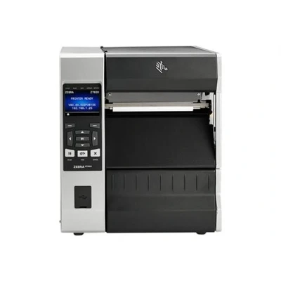 Image de Zebra ZT620 Imprimante d&#039;étiquettes thermique direct/transfert Rouleau (17,1 cm) 203 dpi jusqu&#039;à 305 mm/sec USB, série, Gigabit LAN, hôte NFC, Bluetooth 4.0 barre de déchirement
