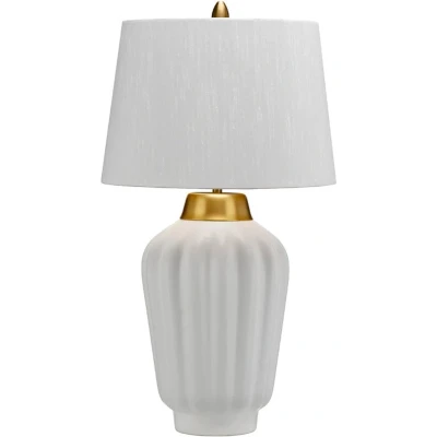 Afbeelding van Quintiesse LED Tafellamp Bexley 1X E27 Max 60W White &amp; Brushed Brass