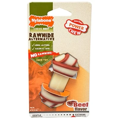 Afbeelding van Nylabone Extreme kauwbot knoop Voor de Krachtigste Kauwers Rundvlees smaak XS/M/L Smaak: Rund, Maat: Extra Small