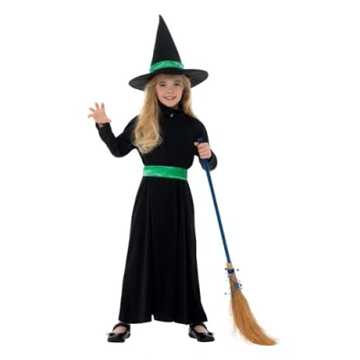 Afbeelding van SMIFFY&#039;S Kleine groene heks outfit voor meisjes 116/128 (4 6 jaar)