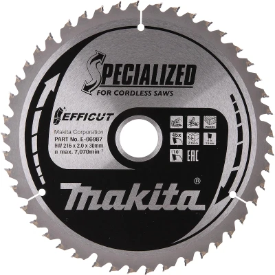 Afbeelding van Makita AfkortZaagblad Hout 216x30x2,0 45T E 06987