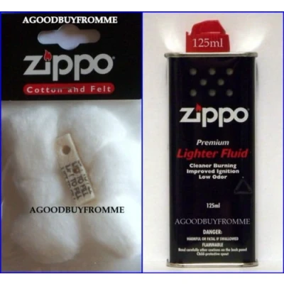 Afbeelding van Zippo Aanstekerbenzine met katoenen lont vilt en stenen