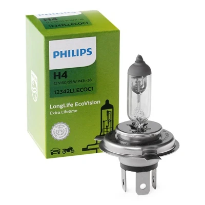 Afbeelding van Philips H4 Halogeen lamp 12V P43t Longlife EcoVision