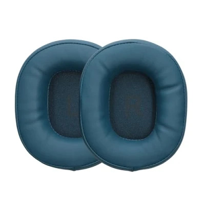 Afbeelding van kwmobile 2x coussinet compatible avec OneOdio A70 Coussinets en mousse pour casque audio bleu foncé