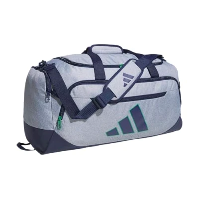 Afbeelding van adidas Defender 5 grote zeezak (100 l), Kepergrijs/donkerblauw/halfkort groen, sporttas, maat M, 59 l