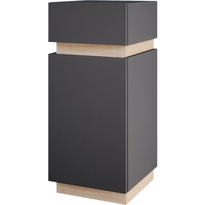 Afbeelding van Vicco Halfhoge kast Gloria, Antraciet/Sonoma, 33 x 75.5 cm met deur en lade