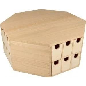 Afbeelding van Artemio Adventskalender achthoekig 32x12,5x32 cm