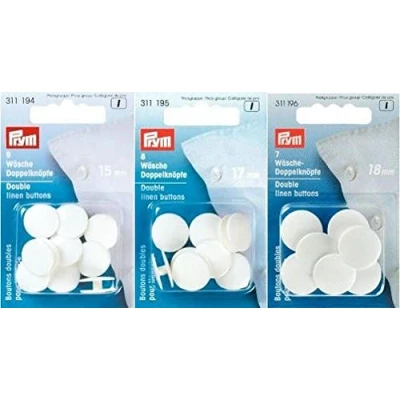 Afbeelding van Prym Slopenknopen 17mm Wit