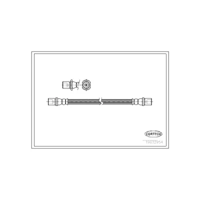 Afbeelding van CORTECO 19032954 Remslang Achteras 234