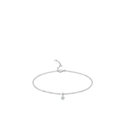 Afbeelding van Elli Crystal Basic Armband silvercoloured, Dames, Maat: 18, Silver coloured