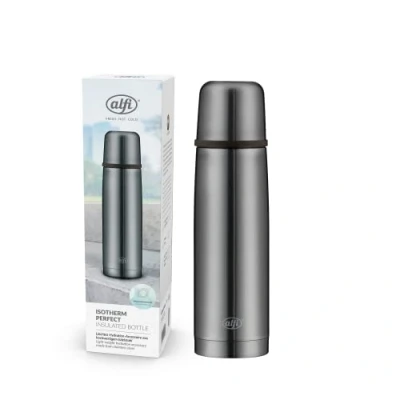 Afbeelding van Perfect Isoleerfles Grijs 0,5l + Autostopper D7,5xh26cm