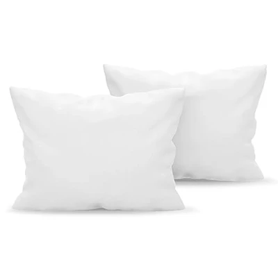 Afbeelding van Dreamzie Kussensloop van microvezel, Oeko Tex gecertificeerd, zacht en geborsteld, fluweelzachte touch, 2 stuks, 30 x 50 cm, wit