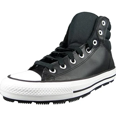 Afbeelding van Converse Chuck Taylor ALL STAR Berkshire Unisex Sneakers hoog, Maat: 46.5, Black/white Imitatieleer/ textiel