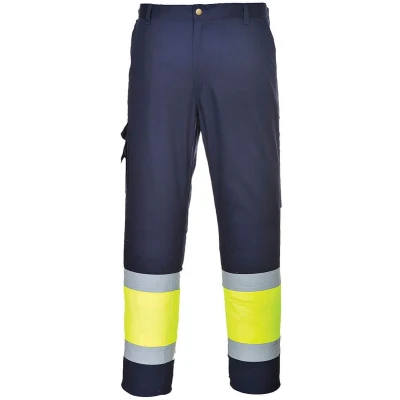 Afbeelding van Hi Vis lichtgewicht Tweekleuren Combat Broek maat L, Yellow/Navy
