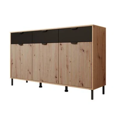 Afbeelding van Meubella Dressoir Malaika Eiken 157 cm
