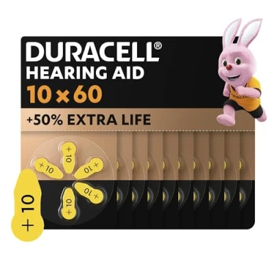 Afbeelding van Duracell Gehoorapparaat batterijen maat 10, 60 stuks