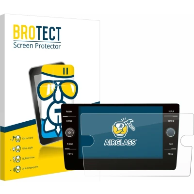 Afbeelding van BROTECT Screenprotector voor Volkswagen Golf 7 2019 Discover Media 8&quot; Folie Beschermfolie Beschermglas transparant