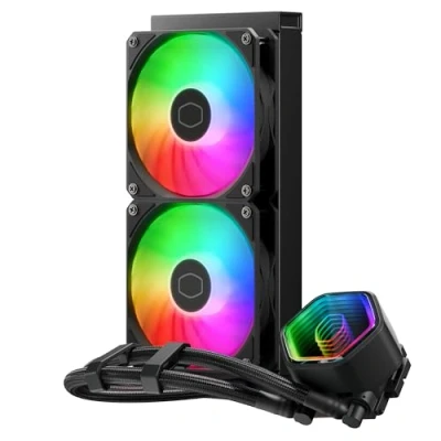 Afbeelding van Cooler Master MLW D24M A18PA R1 MasterLiquid 240 Core II ARGB, 280mm radiator, 2x 120mm, ARGB2 Gen 2
