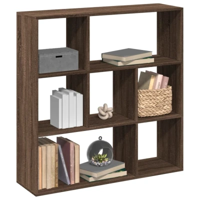 Afbeelding van Kamerscherm / boekenkast 102x29x103,5 cm hout bruin eikenkleur