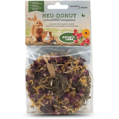 Afbeelding van Hooi donut met Rozenbloesem &amp; goudsbloem dip 65g