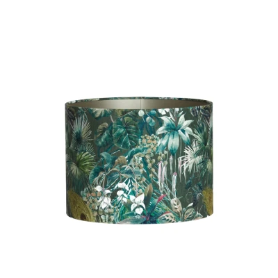 Afbeelding van Light&amp;living Kap cilinder 40 30 cm XENIA FLORA groen